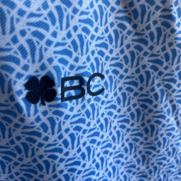 Black Clover Men's Light Blue Patterned Polo Shirt - Picture 3 of 6